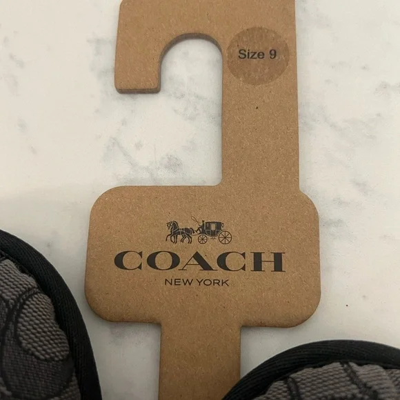 Coach Black and Gray Slippers - Picture 10 of 10